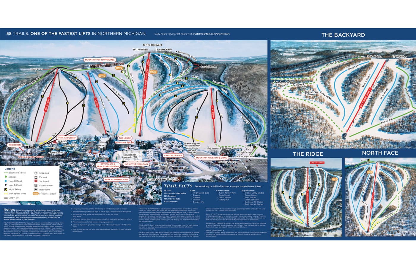 Crystal Mountain Trail Map