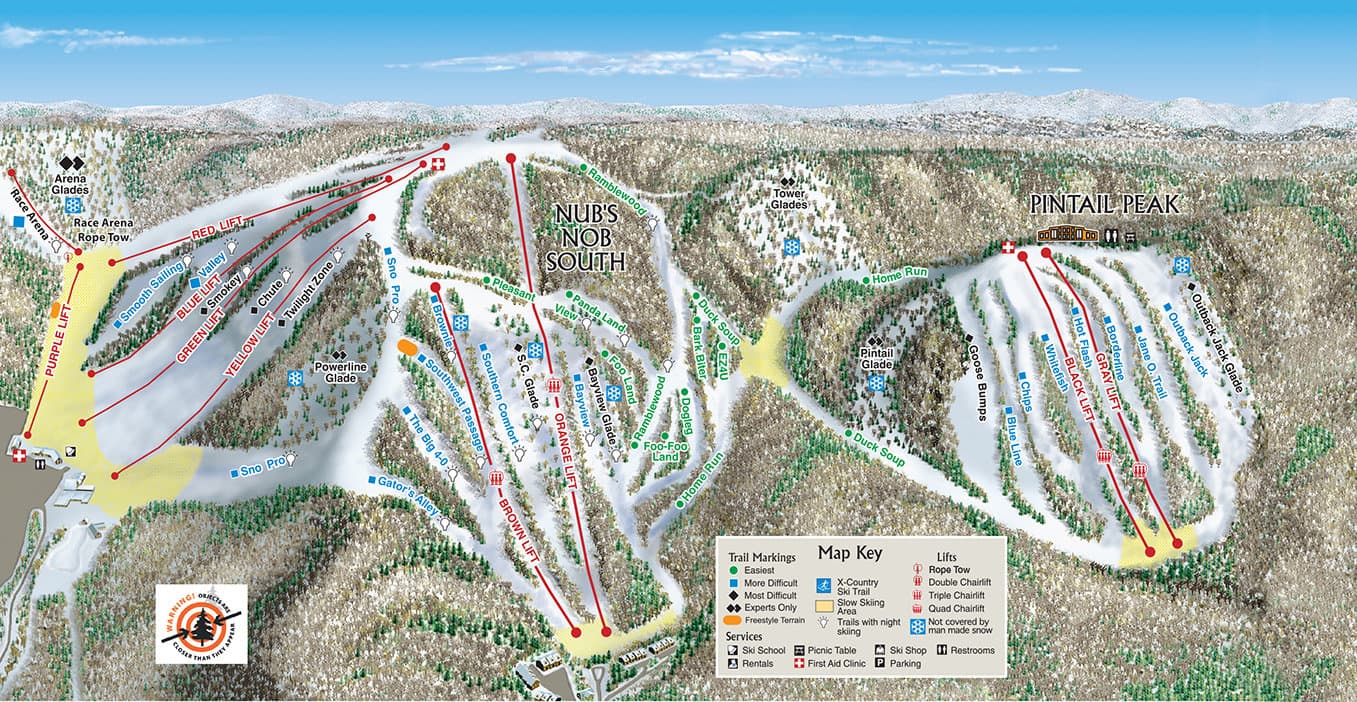 Nub's Nob Trail Map